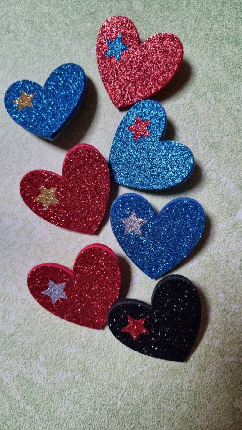 Heart brooch, brooch pin, glitter image 10