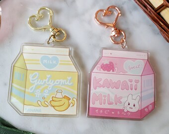 Gwiyomi et Kawaii Milk Carton Charms