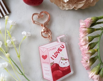 Je t’aime Juice Charm Keychain