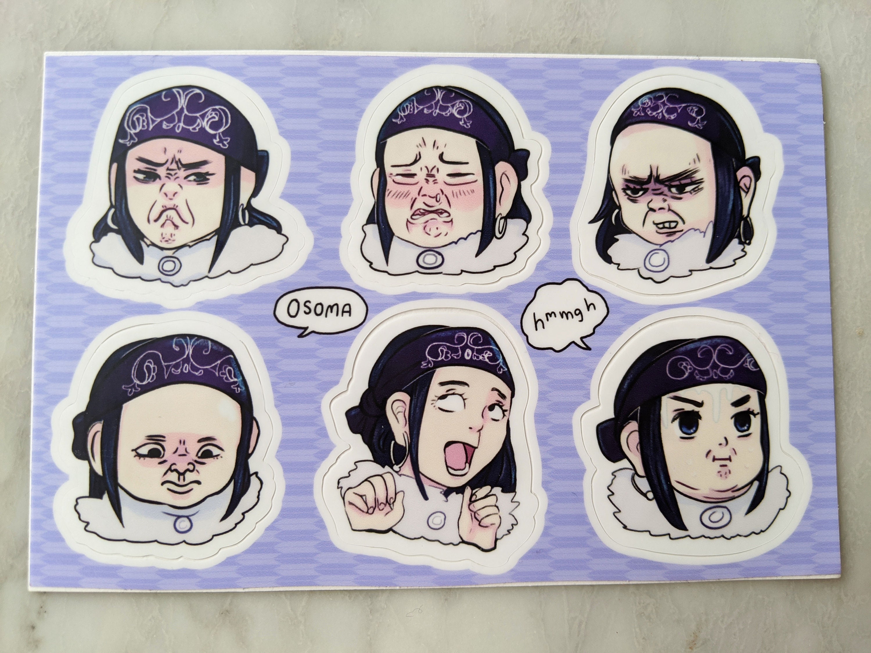 The Faces Of Asirpa From Golden Kamuy Etsy The Faces Of Asirpa From Golden Kamuy Etsy