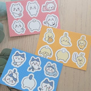Chiikawa Trio Sticker Sheets