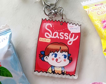 Peko Chan Sassy Snack Keychain Charme