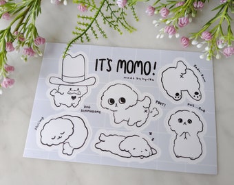 It's MOMO! Bichon Sticker Sheet
