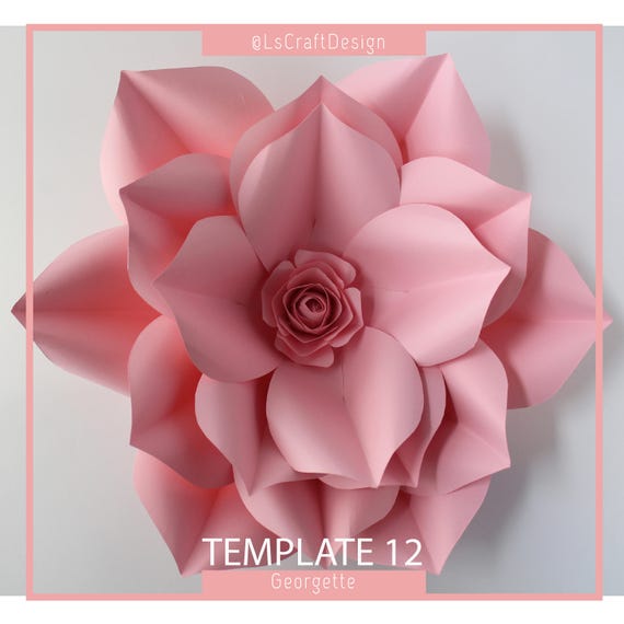 PDF Paper Flower Paper Flower Template Giant Paper Flower | Etsy