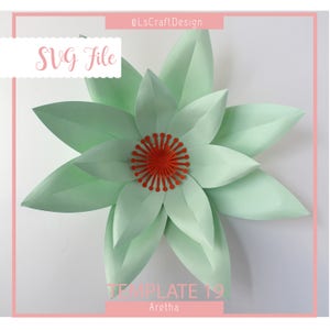 Large Paper Flower Template & Tutorial, SVG Paper Flower, Giant Paper Flowers,  DIY Wedding BackDrop, Paper Flower Wall, Flower Template