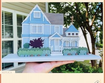 Eerste huisportret op maat, 3D-replica van houten miniatuurhuis
