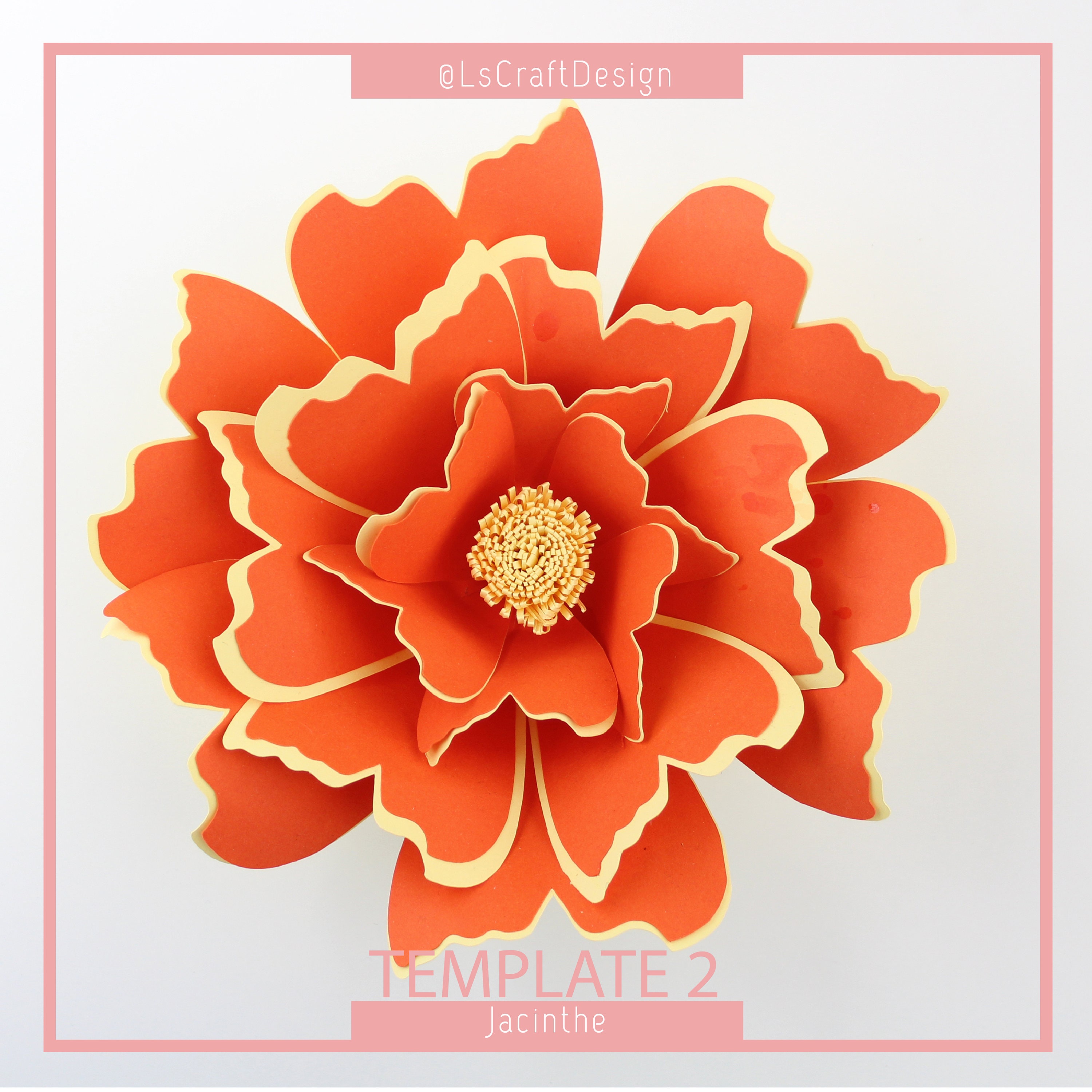 paper flower template giant paper flower templates pdf