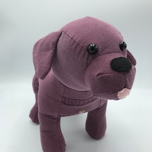 Memory Bear Keepsake Animal-- Labrador dog-- custom and handmade from baby onesies, pajamas, loved one's clothing