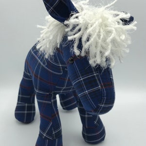 Memory Bear  Keepsake Animal Horse--- custom and handmade from baby onesies, pajamas, loved one's clothing