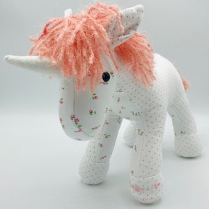 Memory Bear Keepsake Animal Unicorn--- custom and handmade from baby onesies, pajamas, loved one's clothing