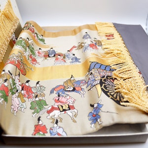 Embroidered Chinese Table Mat with Fringe