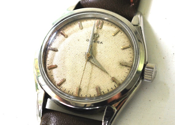 Omega Watch Vintage 1952 Rare Original Honeycomb … - image 5
