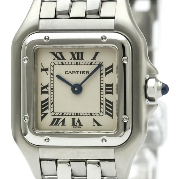 Ladies Cartier Panthere Stainless Steel Watch with Cartier Box