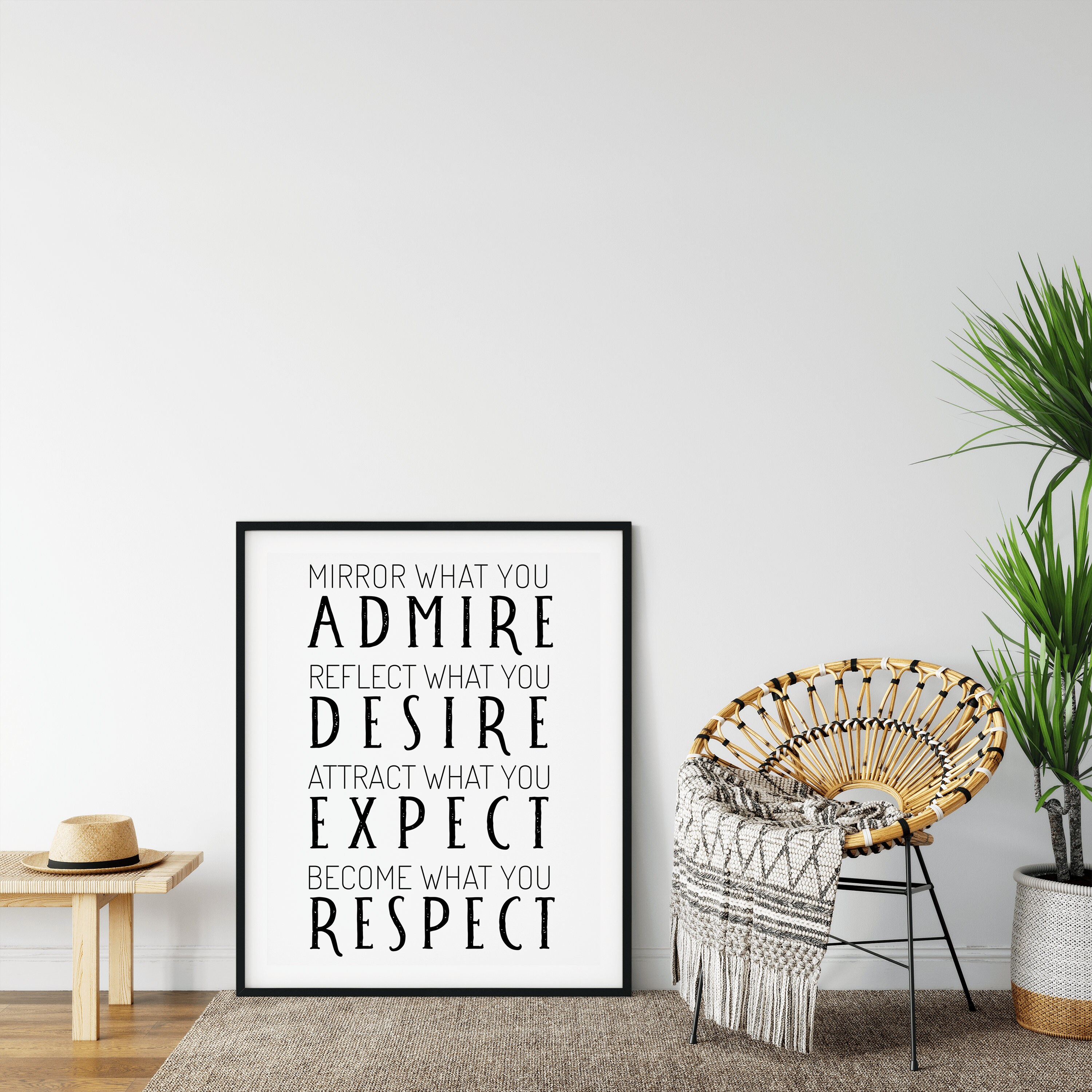 Law of Attraction Inspirational Quotes Print Entrepreneur | Etsy