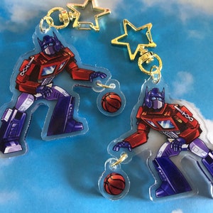 Optimus Prime Basketball keychain