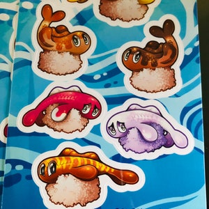 Tatsugiri sticker sheet
