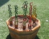 Garden Stakes Metal Home Decoration Indoor Outdoor Yard Signs Custom Gift Spring Summer Plants Vegetables Fruit Flowers Herbs Made to Order