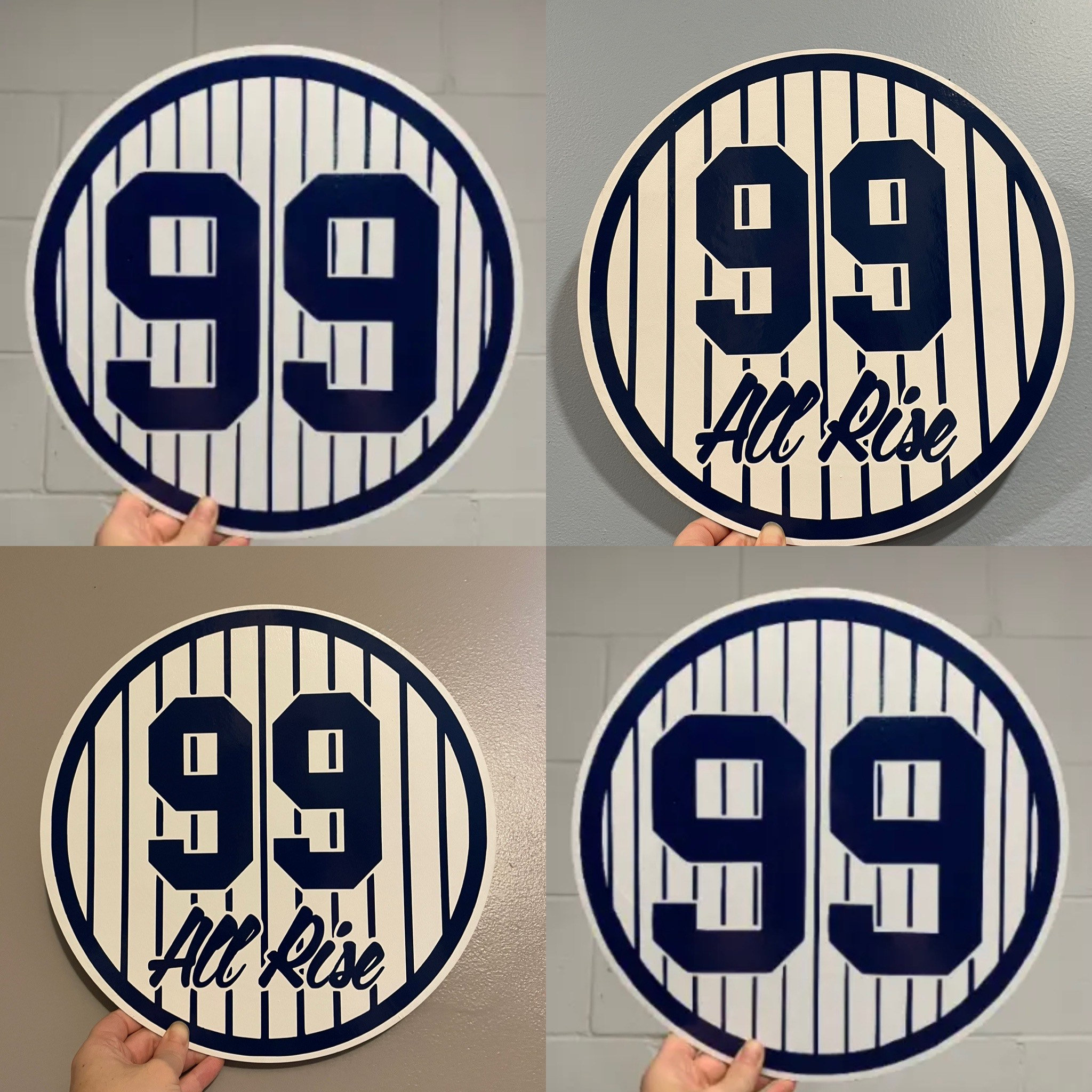 New York Yankees 99-aaron Judge all Risenumber Sign Your 