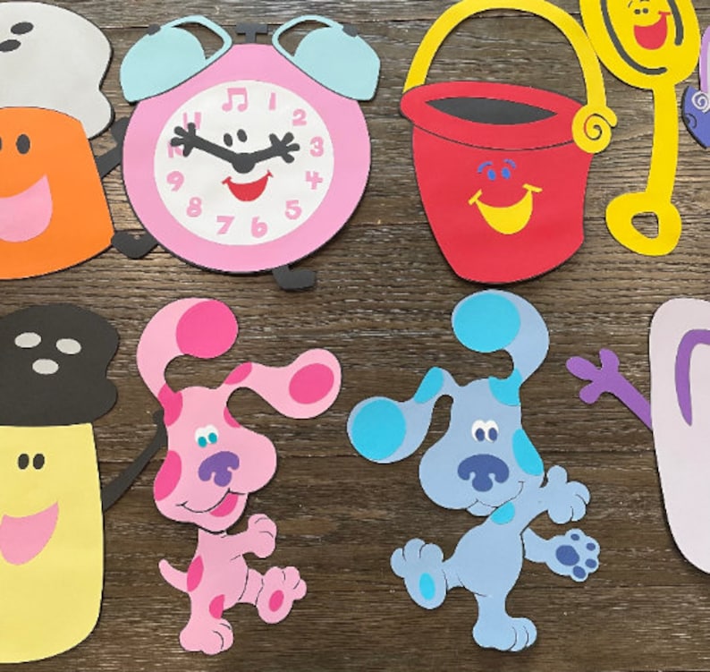 Handmade 12 Blues Clues Cardstock Wall Decorations - Etsy