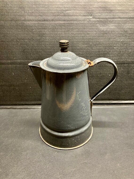 Vintage Large Speckled Mottled Gray 