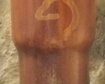 Distressed Woodgrain Tumbler