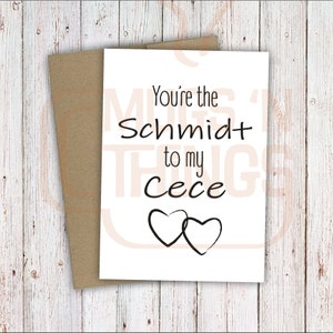 Sei lo Schmidt della mia Cece, biglietto d'amore, anniversario, nuova ragazza di San Valentino, programma televisivo, download digitale