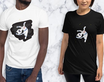Space Cat Unisex Shirt, Men's, Women's, T-shirt, Astronaut, Fantasy