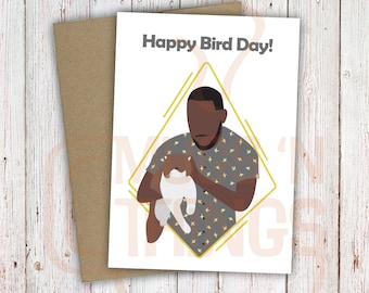 Happy Bird Day, Winston Bishop Birthday Card, New Girl, TV Show, Digital Download