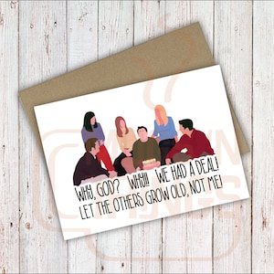 Biglietto di auguri di compleanno di Friends, Why God Why, Joey Tribbiani, programma TV, download digitale