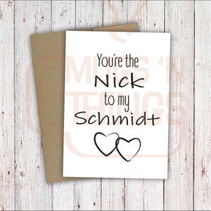 Eres el Nick de mi Schmidt, Mejores amigos, Mi persona, Tarjeta de amor, Día de San Valentín, Chica nueva, Programa de TV, Descarga digital