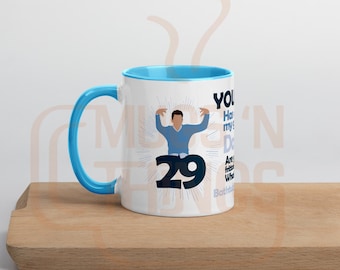 29! Schmidt Quotes Mug, New Girl, TV Show, Blue Mug