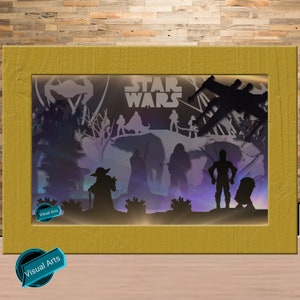 Star Wars Template svg for Light Box