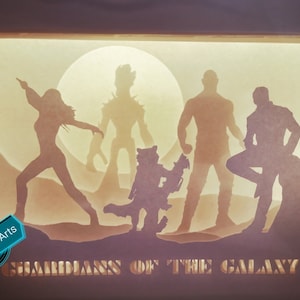 Guardians of the Galaxy Template svg for Light Box