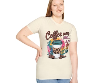 Coffee owns me I'm fun with that T-Shirt | Leopard Coffee Cup, Coffee Lover Tee