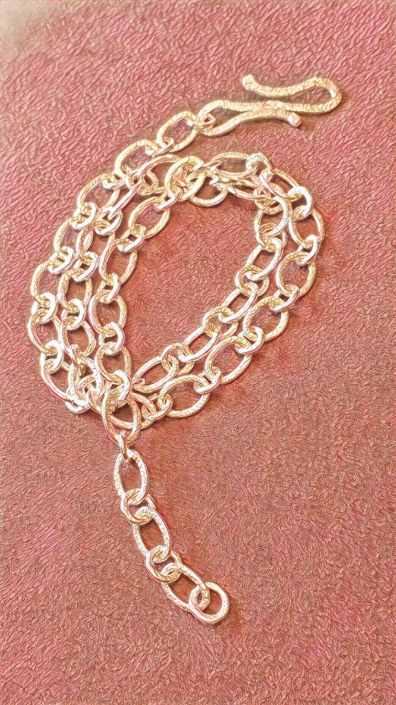 Pure Silver Double Textured Chain