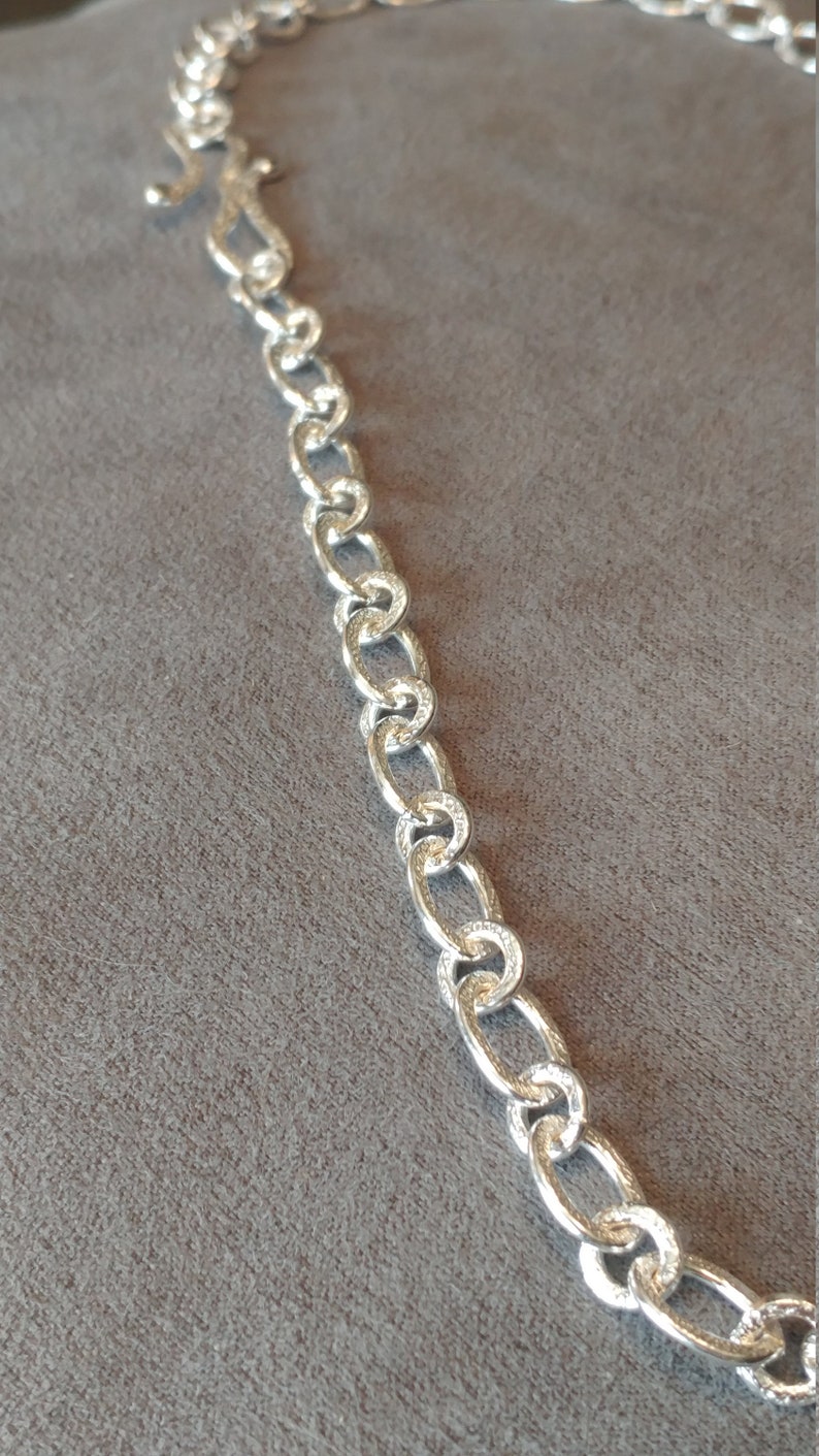 Pure Silver Double Textured Chain