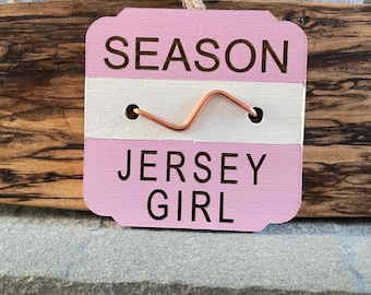 Jersey Girl Beach Badge Ornament