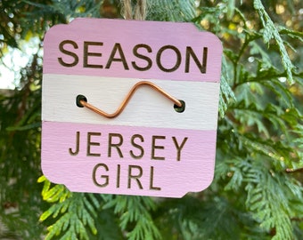 Jersey Girl Beach Badge Ornament