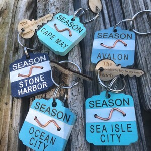 NJ Beach Badge Keychain, Enter desired town in Buyers Comments during checkout image 9