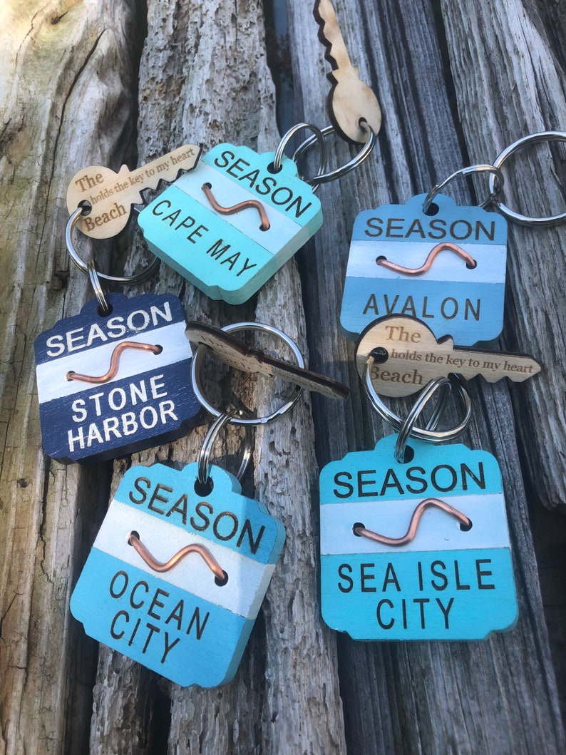 NJ Beach Badge Keychain, Enter desired town in Buyers Comments during checkout image 9