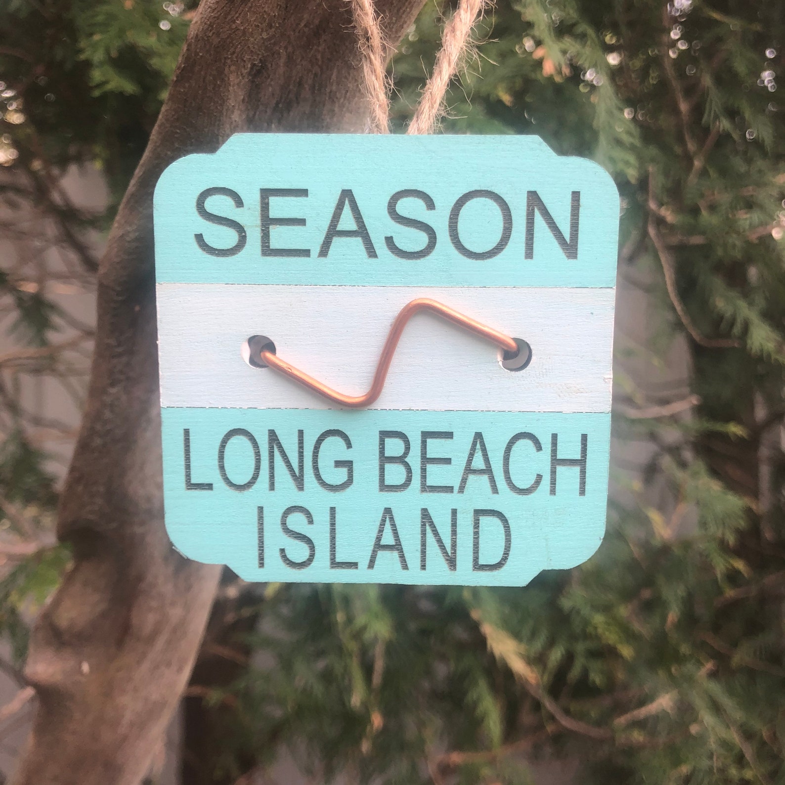 LBI Beach Badge 3 New Jersey Beach Badge Ornament Long Beach Etsy