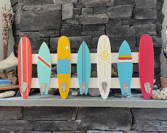 Custom 7 Surfboard 15 1/2” x 34" Towel Rack