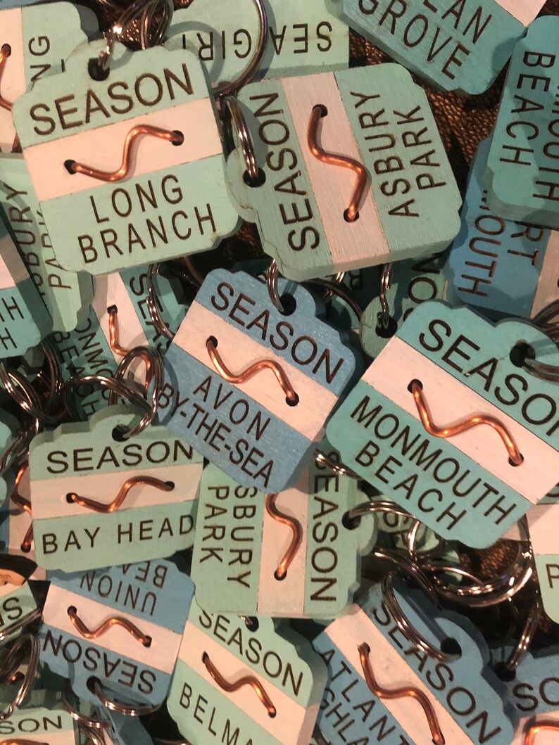 NJ Beach Badge Keychain, Enter desired town in Buyers Comments during checkout image 7