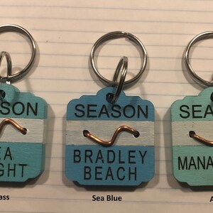 NJ Beach Badge Keychain, Enter desired town in Buyers Comments during checkout image 6