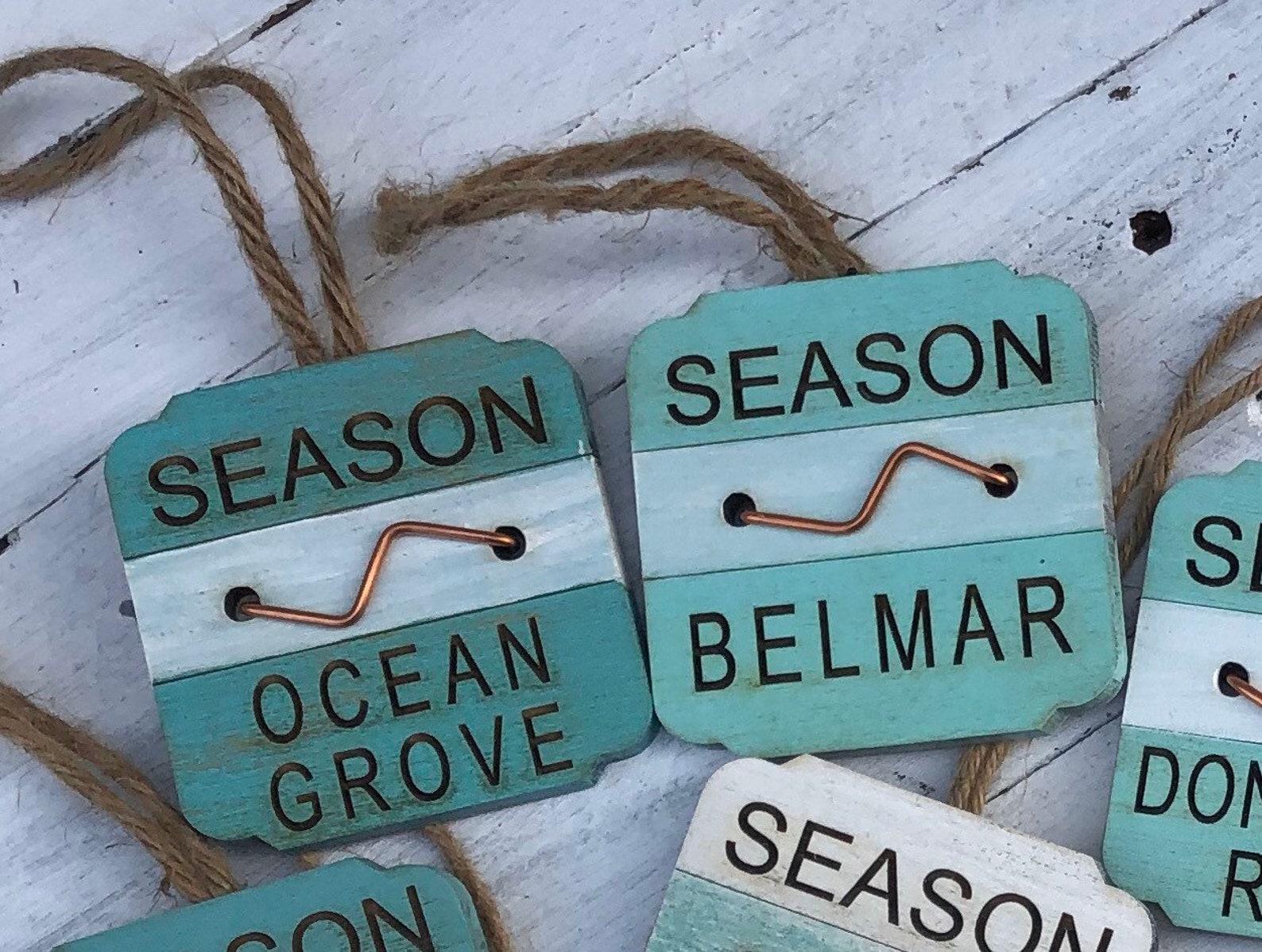LBI Beach Badge 3 New Jersey Beach Badge Ornament Long Beach Etsy