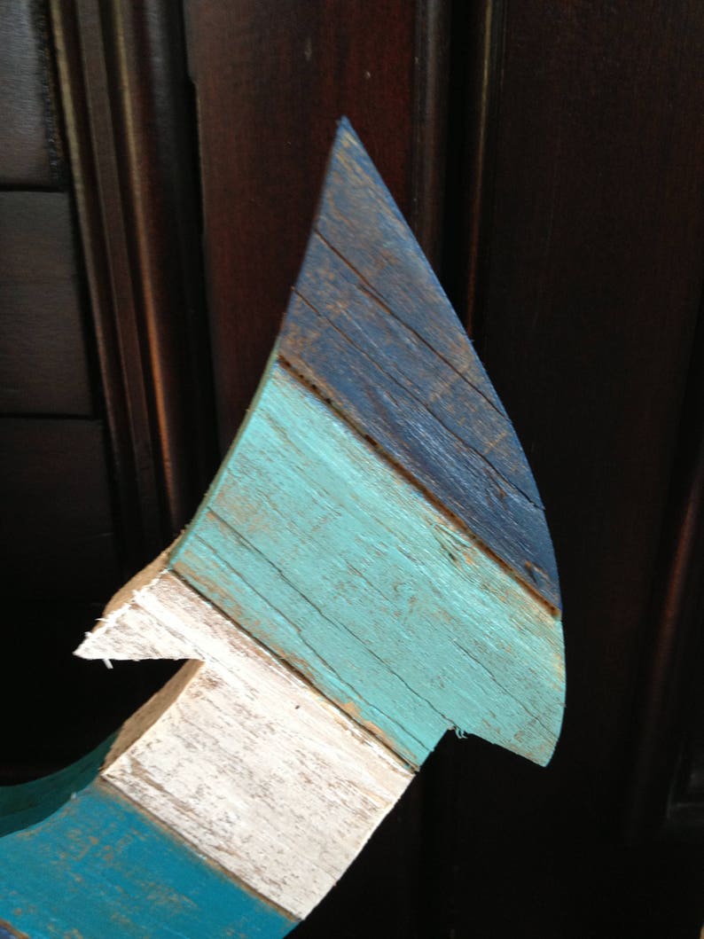 Anchor Wall Art Rustic Coastal Decor Reclaimed Wood Nautical Etsy