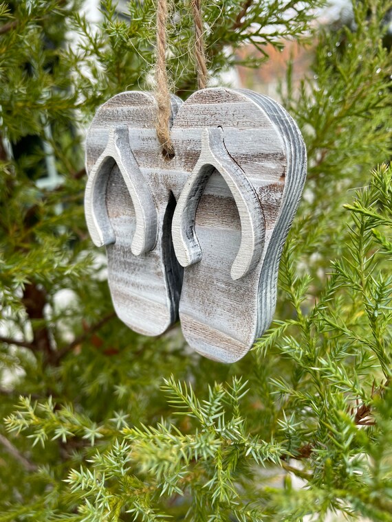 Flip Flops - Cedar Ornament Flip Flops - Cedar Ornament