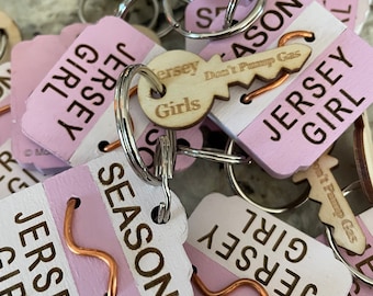 Jersey Girl Beach Badge Keychain