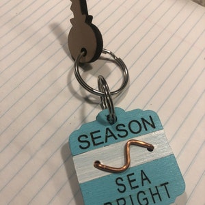 NJ Beach Badge Keychain, Enter desired town in Buyers Comments during checkout image 4