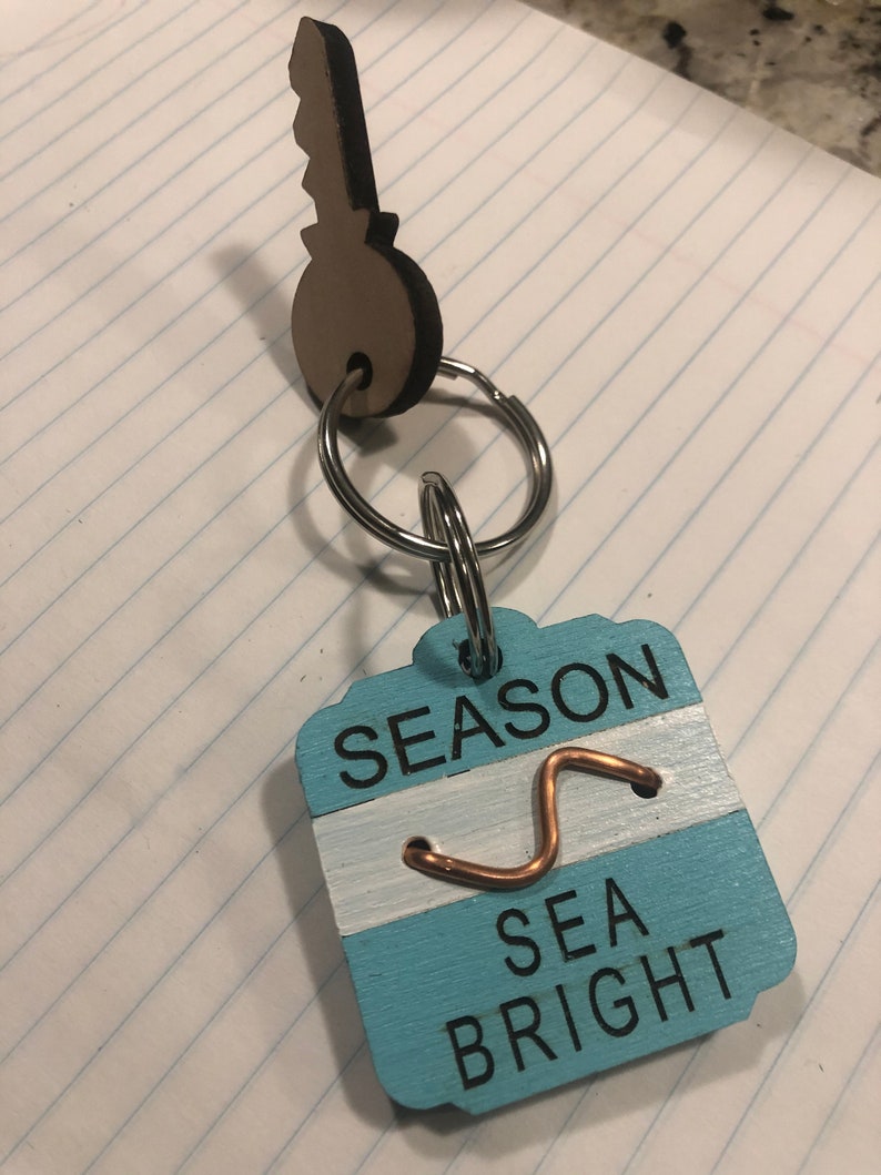 NJ Beach Badge Keychain, Enter desired town in Buyers Comments during checkout image 4